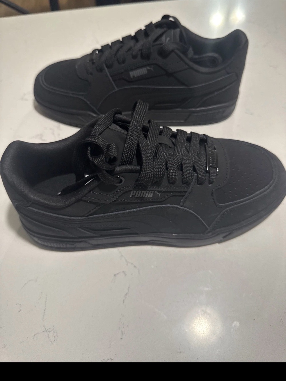 Puma Caven II Plus Black Silver Sneakers Size US 8.5 Men / 10 Women